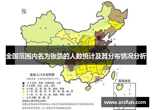 全国范围内名为张凯的人数统计及其分布情况分析